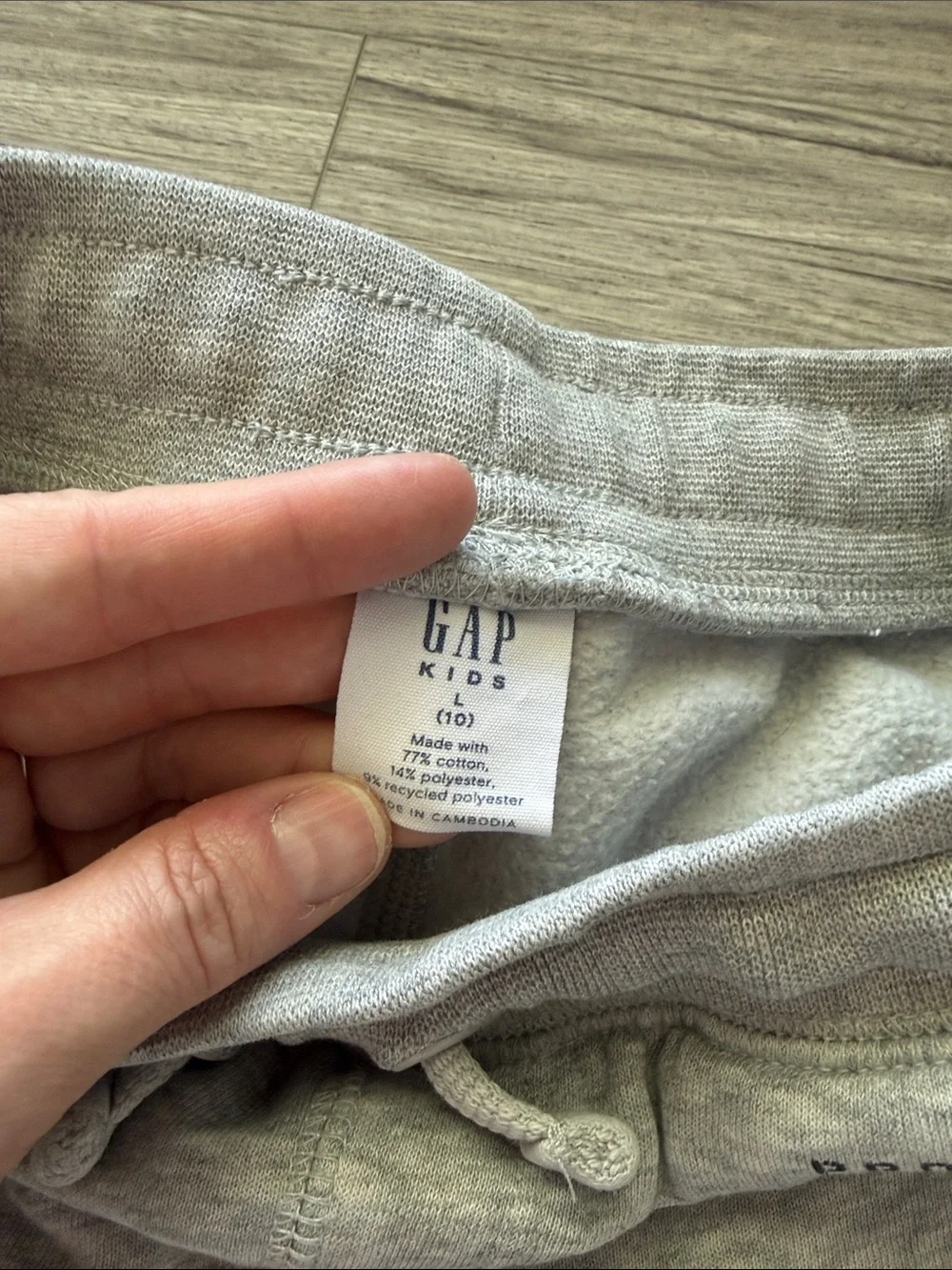 GAP Light Gray Sweat Shorts with Drawstring Size 10/L